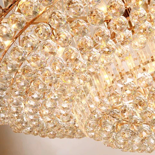 Oversized Luxury Multi-layers Gold Crystal Chandelier For High-ceiling Living Room/Foyer - Image 5