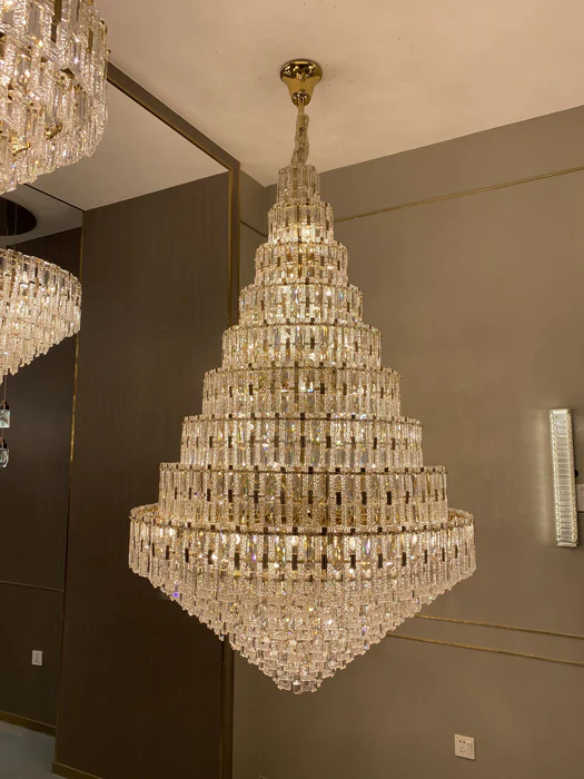 Oversized Multi-layers Honeycomb Luxury Ceiling Crystal Chandelier For Big Hallway/Foyer/Entryway - Image 3