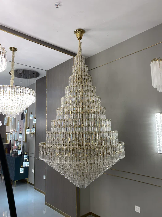 Oversized Multi-layers Honeycomb Luxury Ceiling Crystal Chandelier For Big Hallway/Foyer/Entryway - Image 4