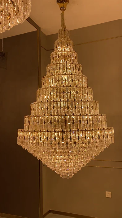 Oversized Multi-layers Honeycomb Luxury Ceiling Crystal Chandelier For Big Hallway/Foyer/Entryway - Image 5