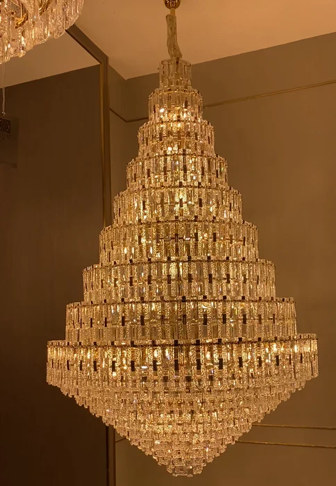 Oversized Multi-layers Honeycomb Luxury Ceiling Crystal Chandelier For Big Hallway/Foyer/Entryway - Image 6