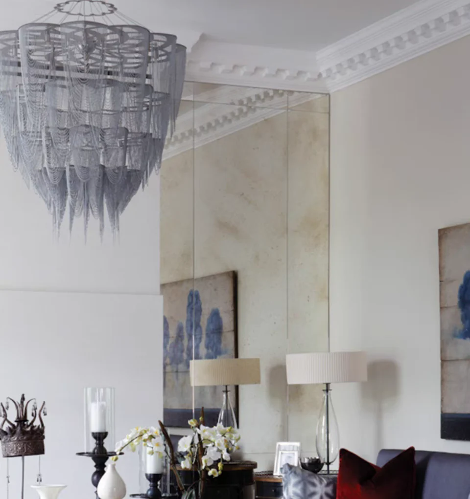 Oversized Post-Modern Aluminium Chain Tassel Pendant Chandelier for Large Living Room/Staircase/Villa - Image 11