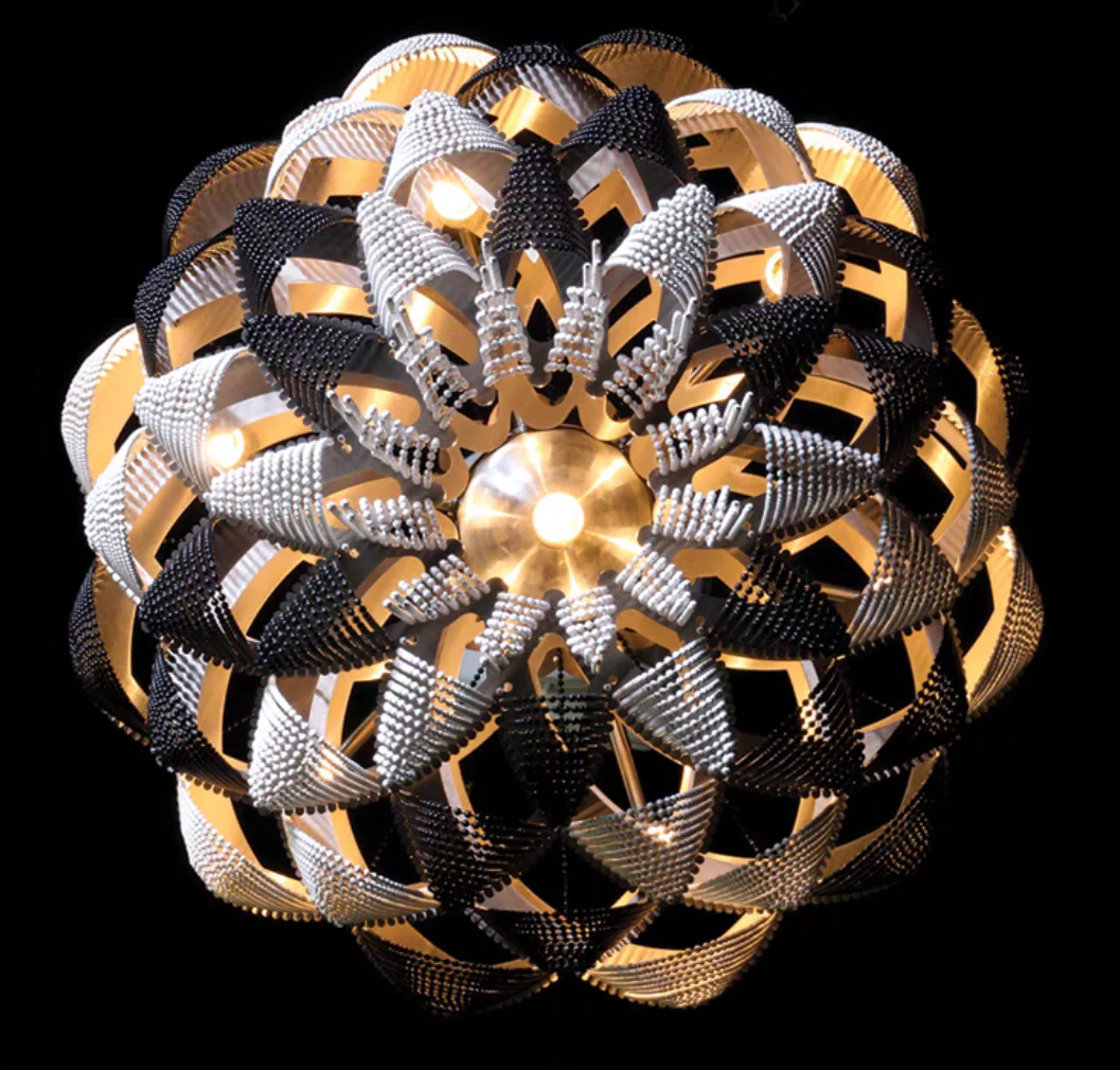 Oversized Post-Modern Aluminium Chain Tassel Pendant Chandelier for Large Living Room/Staircase/Villa - Image 15
