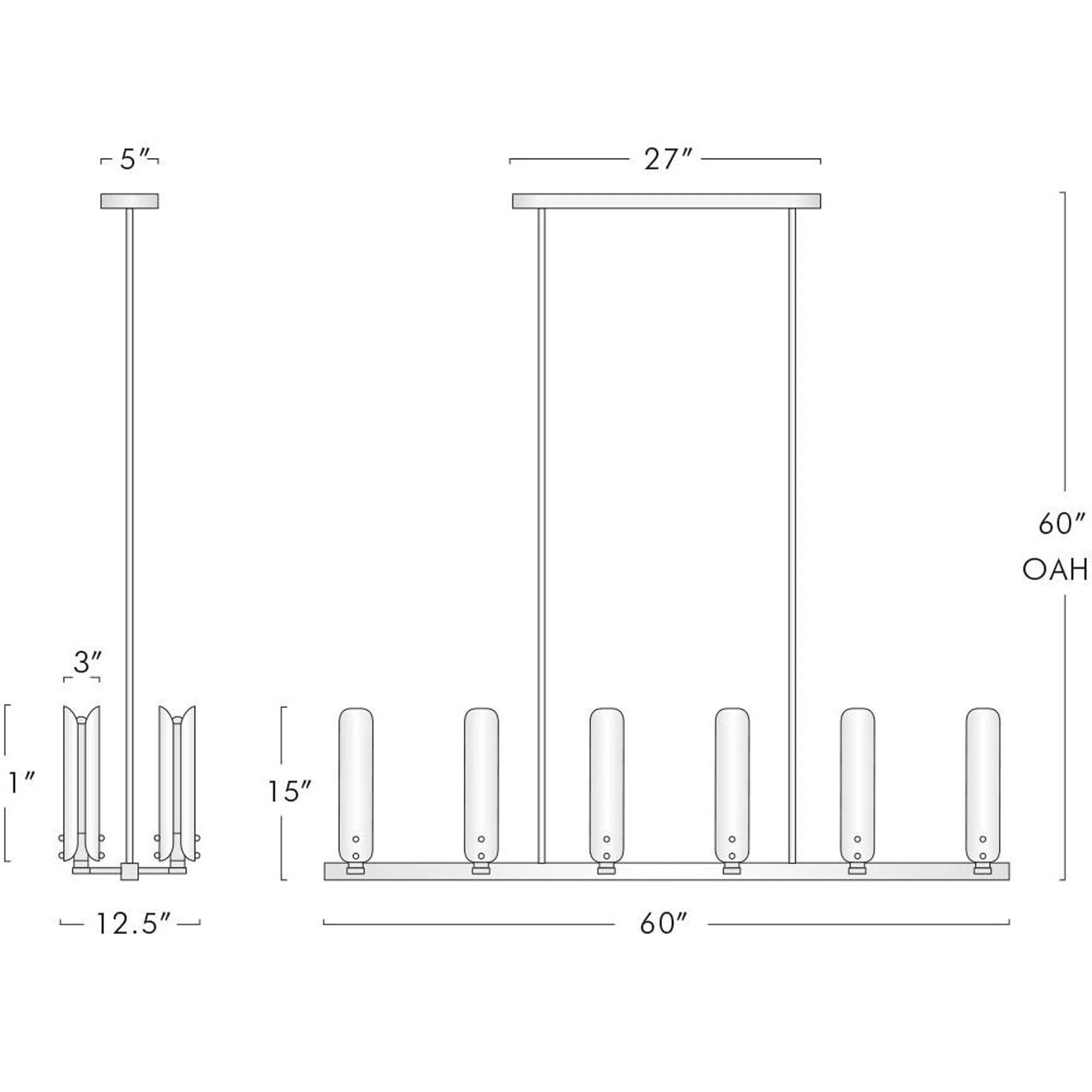 Palance Linear Chandelier 60" W - Image 7