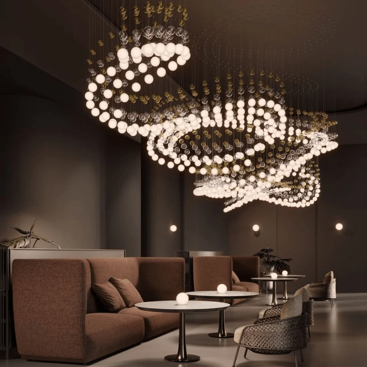Pearl Curtain Customize Chandelier - Image 2