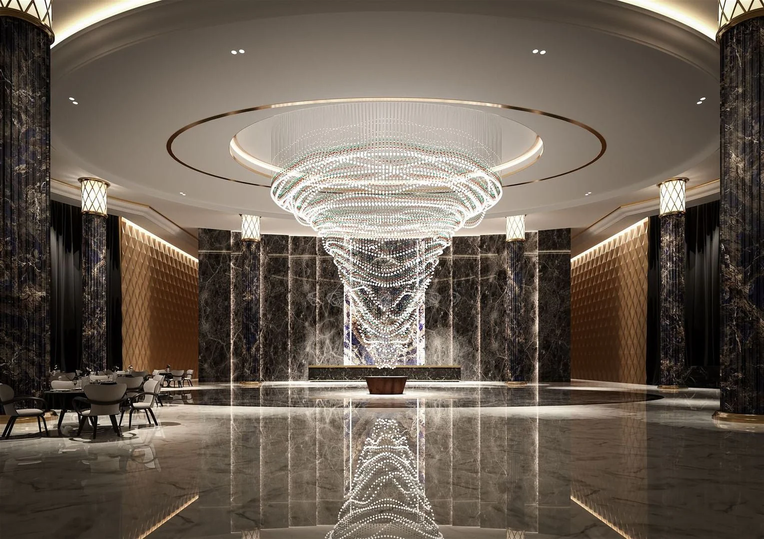 Pearl Curtain Customize Chandelier - Image 29