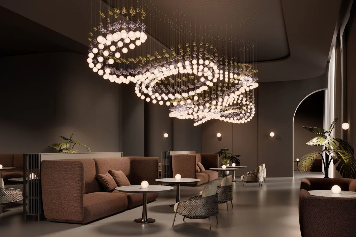 Pearl Curtain Customize Chandelier - Image 49