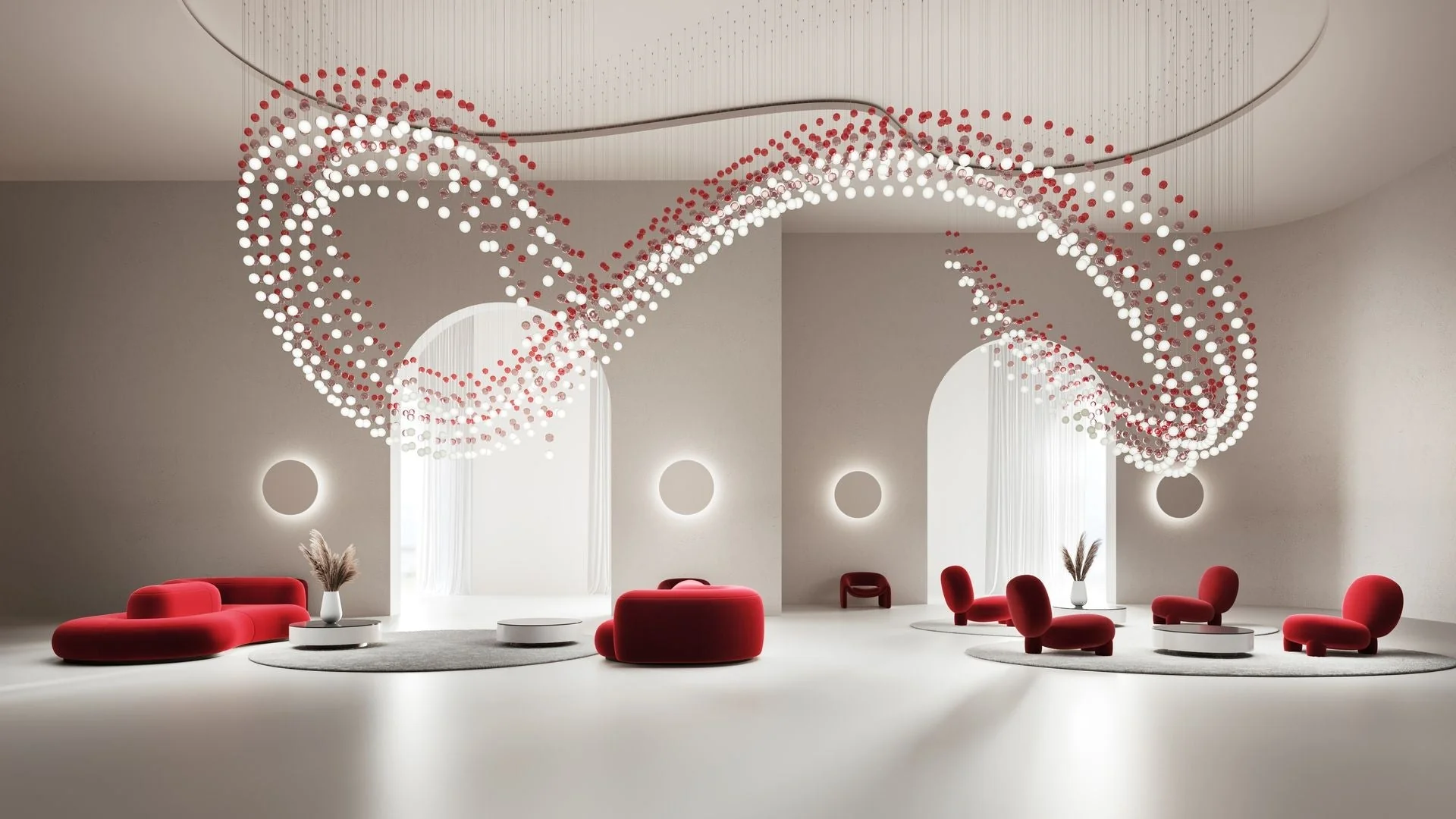 Pearl Curtain Customize Chandelier - Image 52