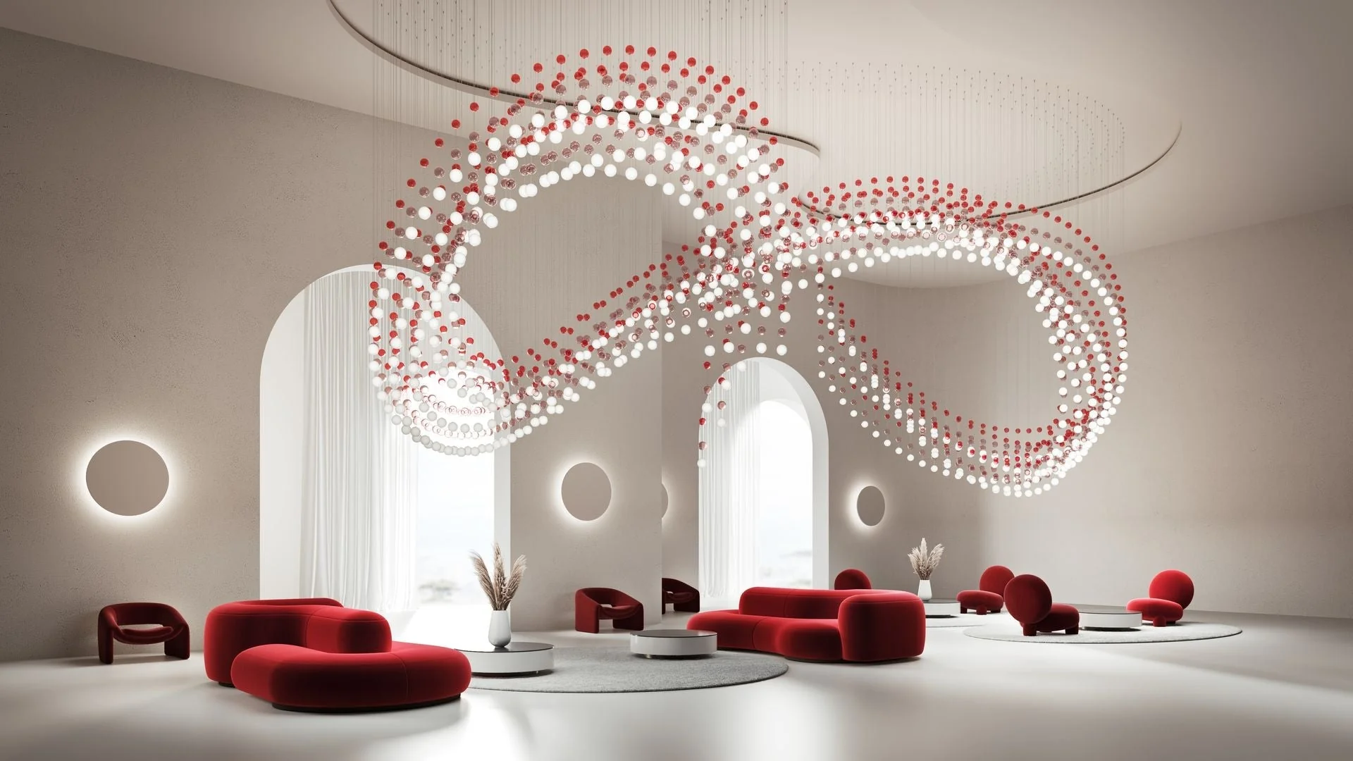 Pearl Curtain Customize Chandelier - Image 6