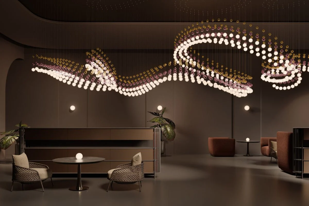 Pearl Curtain Customize Chandelier - Image 62