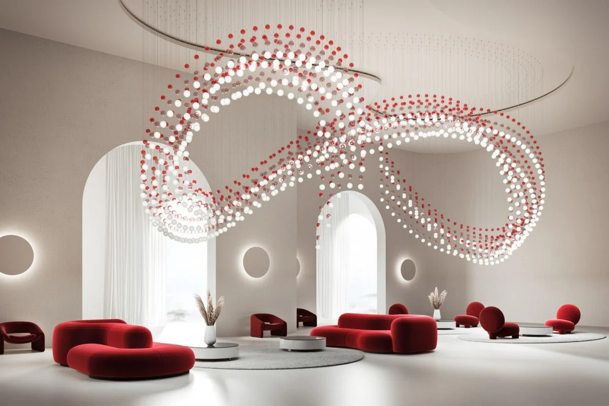 Pearl Curtain Customize Chandelier - Image 67