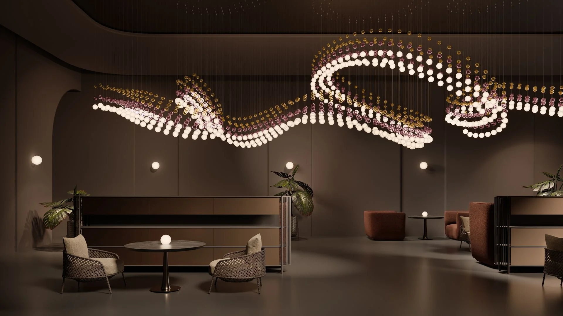 Pearl Curtain Customize Chandelier - Image 9