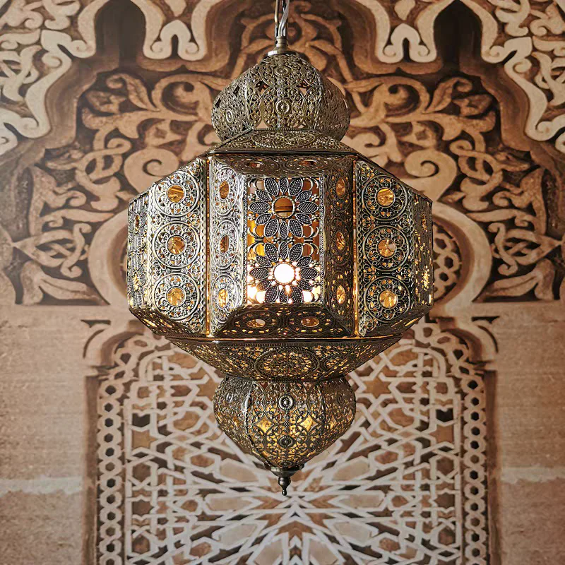 Retro Decorative Design Iron Pendant Light Fixture Chandelier for Dining Room/Living Room/Bedroom/Restaurant/Cafe - Image 2