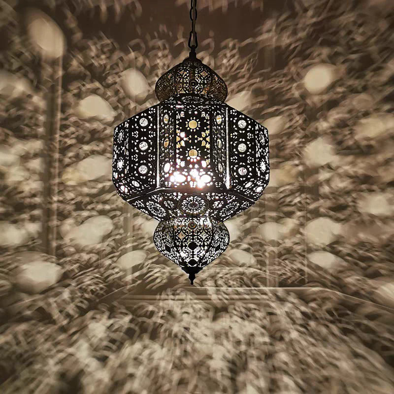 Retro Decorative Design Iron Pendant Light Fixture Chandelier for Dining Room/Living Room/Bedroom/Restaurant/Cafe - Image 3