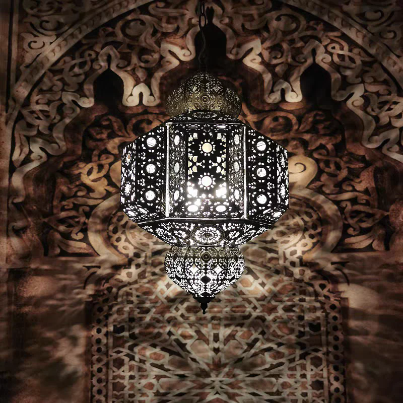 Retro Decorative Design Iron Pendant Light Fixture Chandelier for Dining Room/Living Room/Bedroom/Restaurant/Cafe - Image 4
