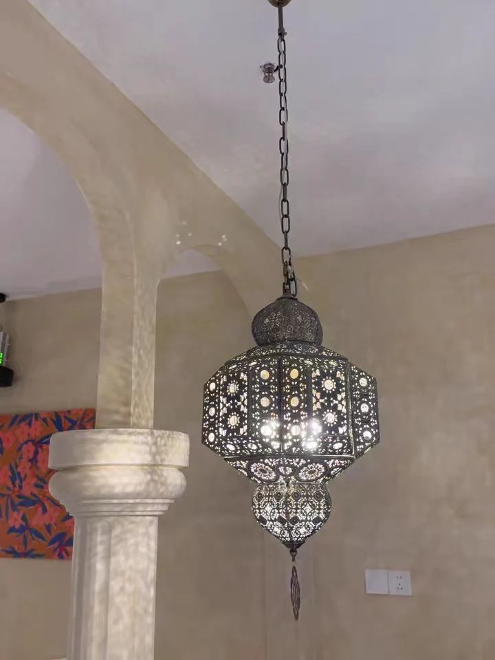Retro Decorative Design Iron Pendant Light Fixture Chandelier for Dining Room/Living Room/Bedroom/Restaurant/Cafe - Image 6