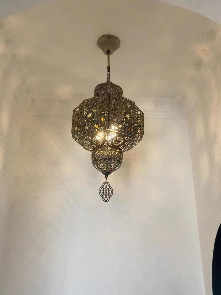 Retro Decorative Design Iron Pendant Light Fixture Chandelier for Dining Room/Living Room/Bedroom/Restaurant/Cafe - Image 8
