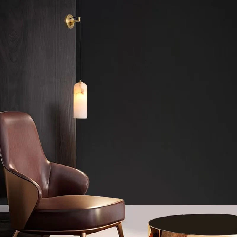 Petra Modern Alabaster Wall Sconce - Image 3