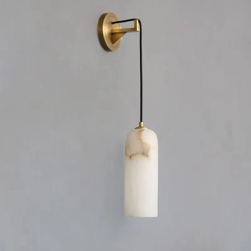 Petra Modern Alabaster Wall Sconce - Image 8