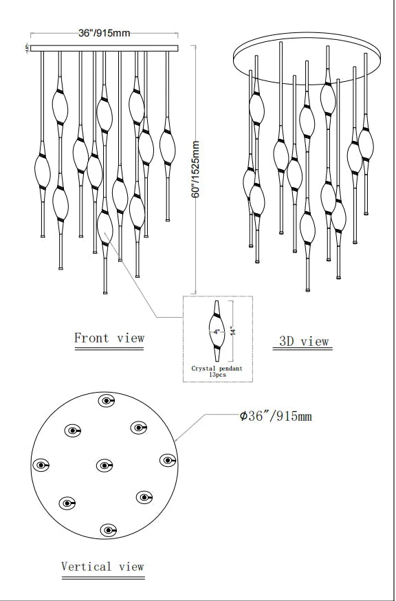 PEZEO CRYSTAL CHANDELIER - Image 32