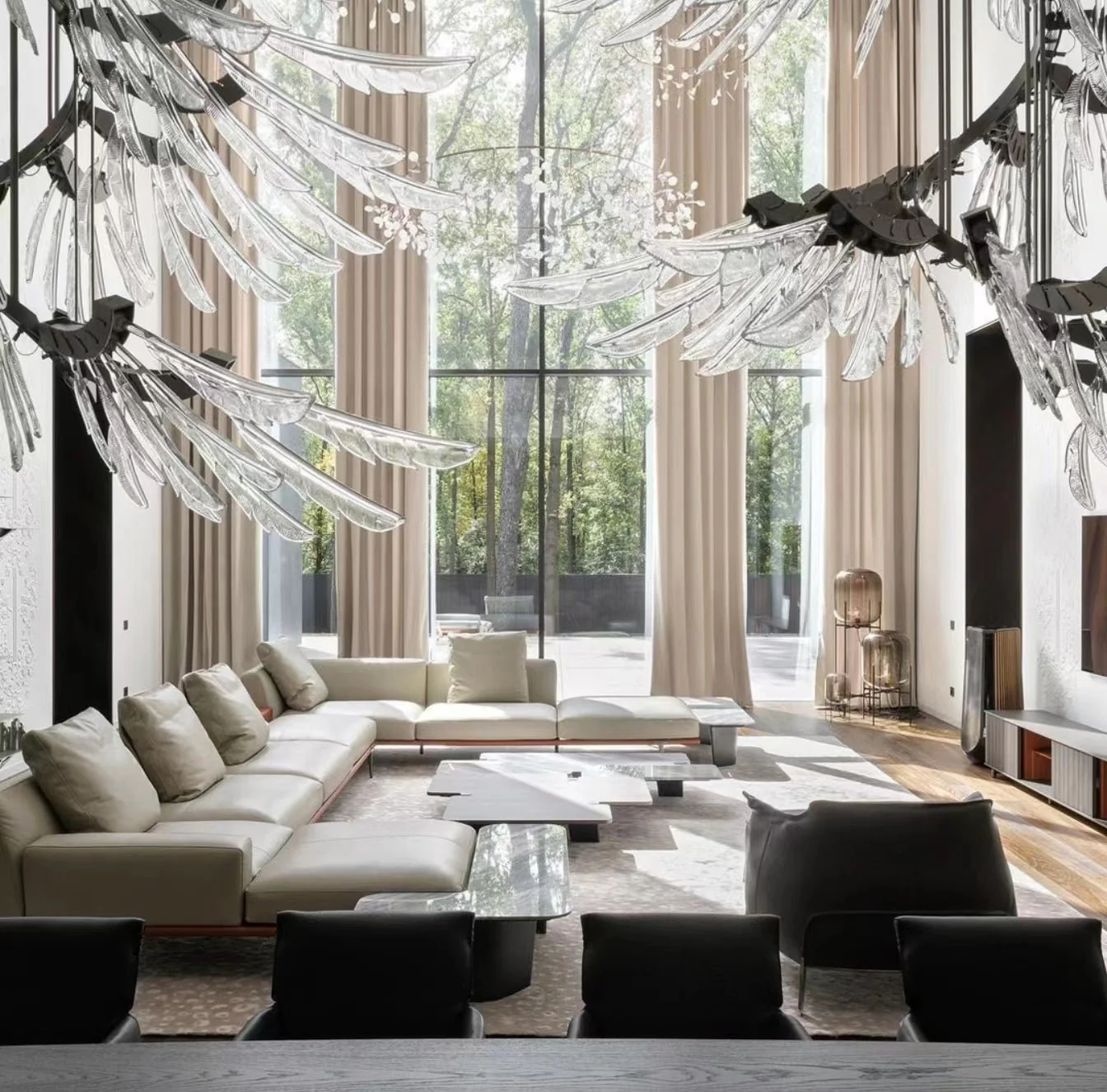 Galaxy Plumage Ascent Crystal Chandelier - Image 10