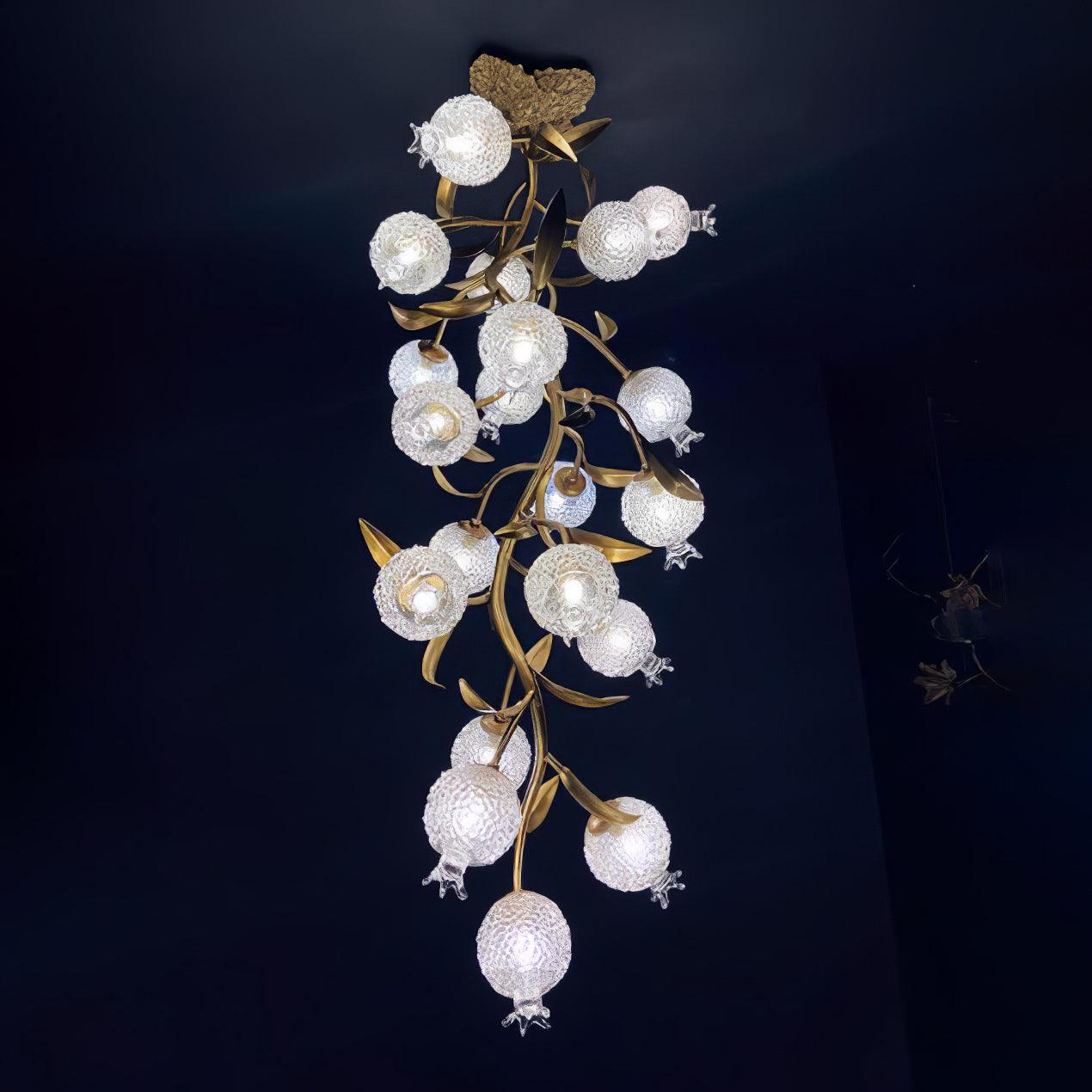 Pomegranate Brass Branch Chandelier - Image 11