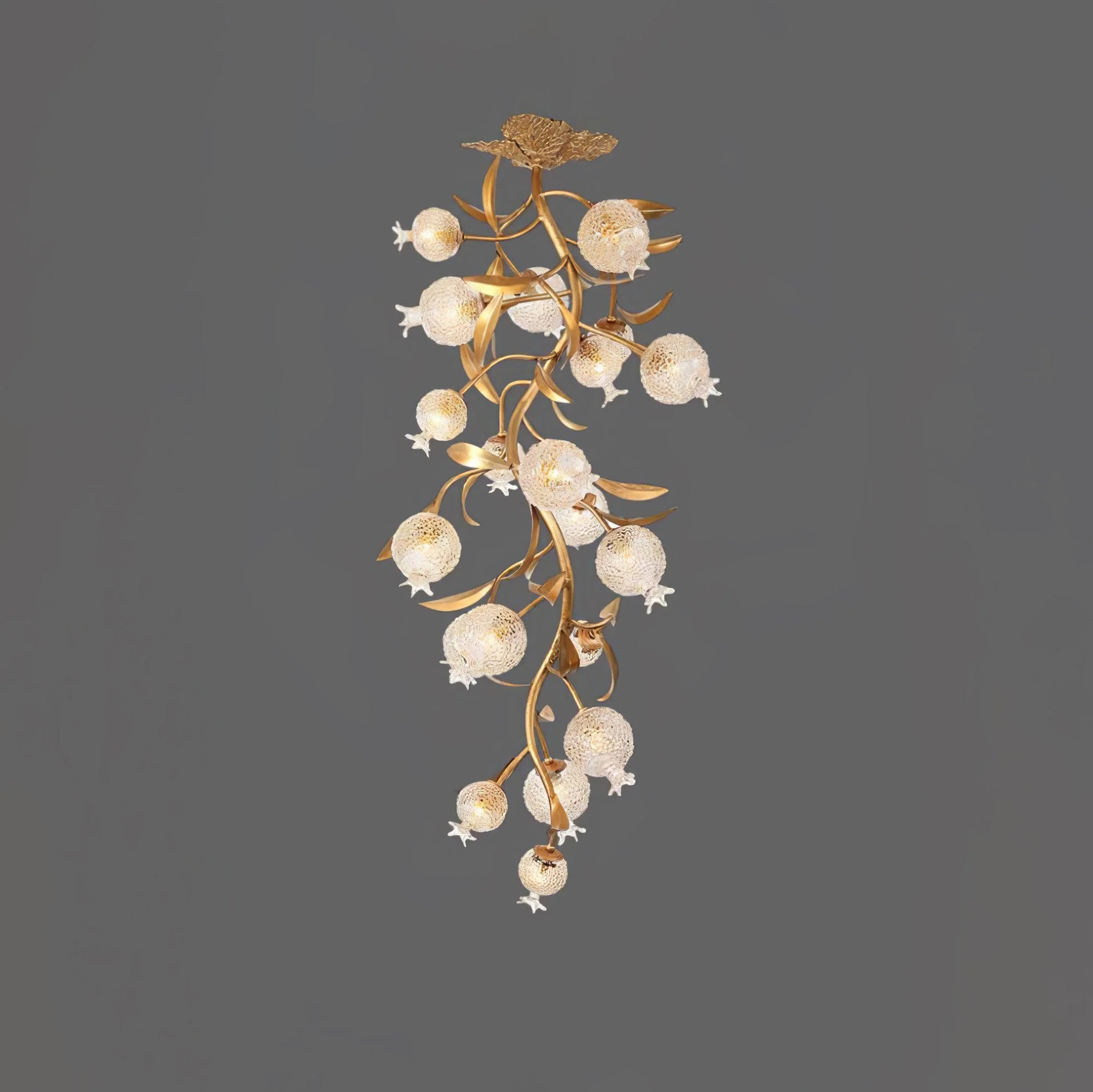 Pomegranate Brass Branch Chandelier - Image 14