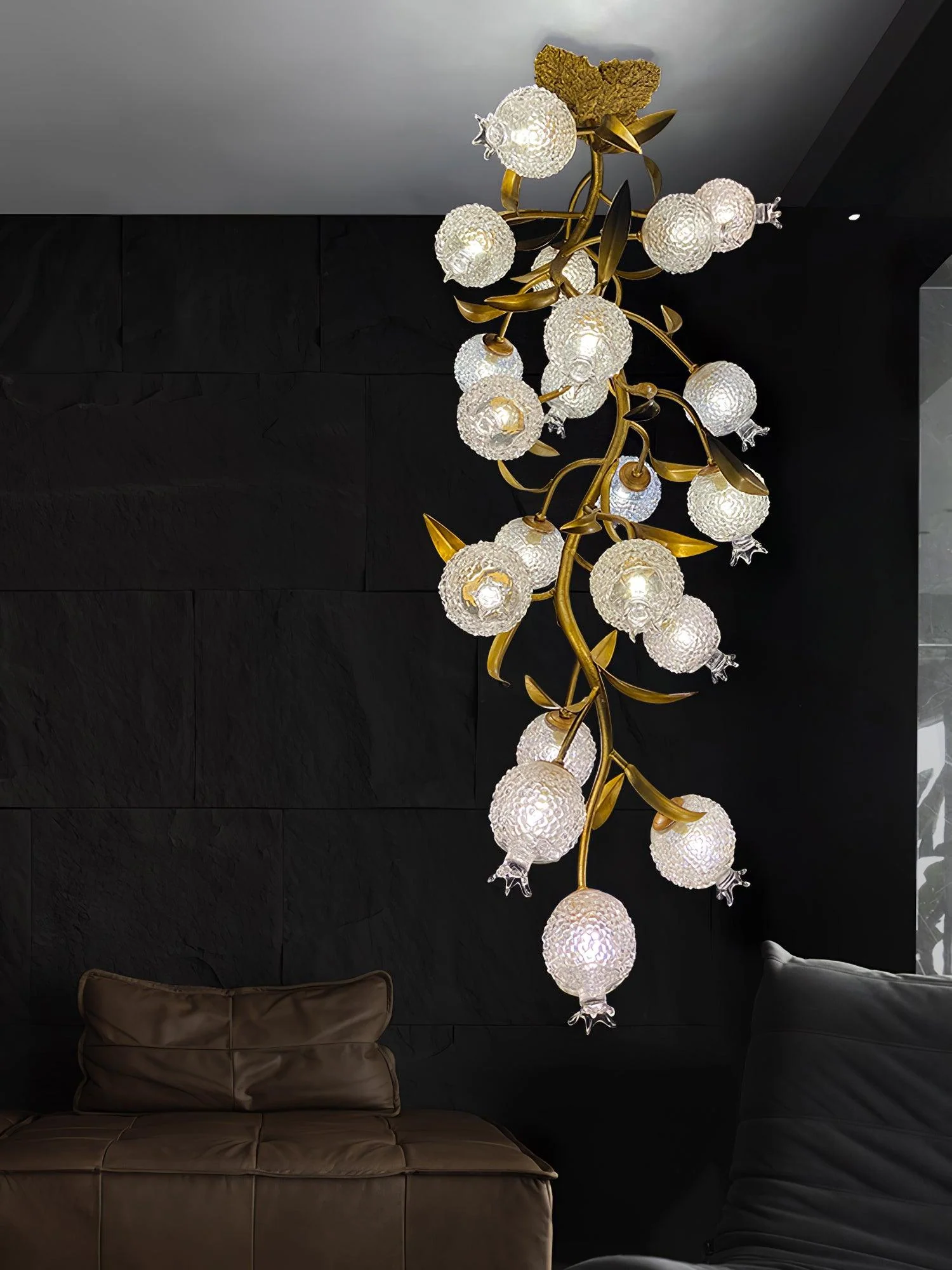Pomegranate Brass Branch Chandelier - Image 18