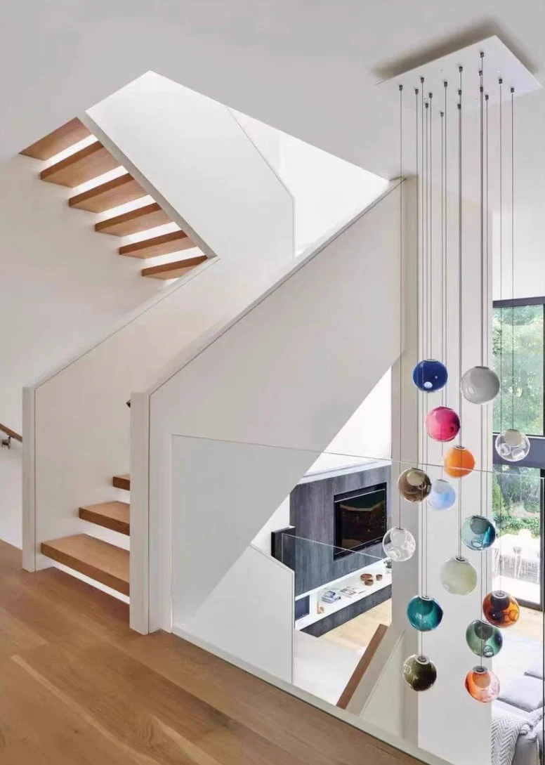 Post Modern Gradient Colorful Ball Pendant Chandelier - Image 7