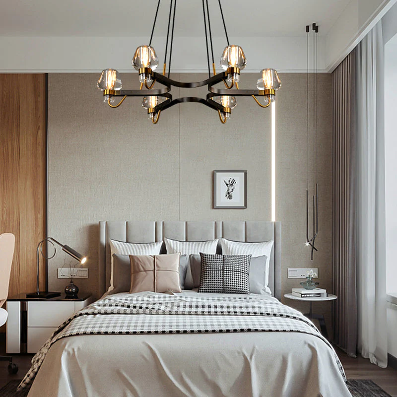 Post-modern Light Luxury Full Brass Chandelier for Living Room/Bedroom - Image 3