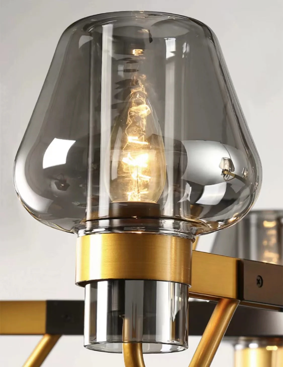 Post-modern Light Luxury Full Brass Chandelier for Living Room/Bedroom - Image 9