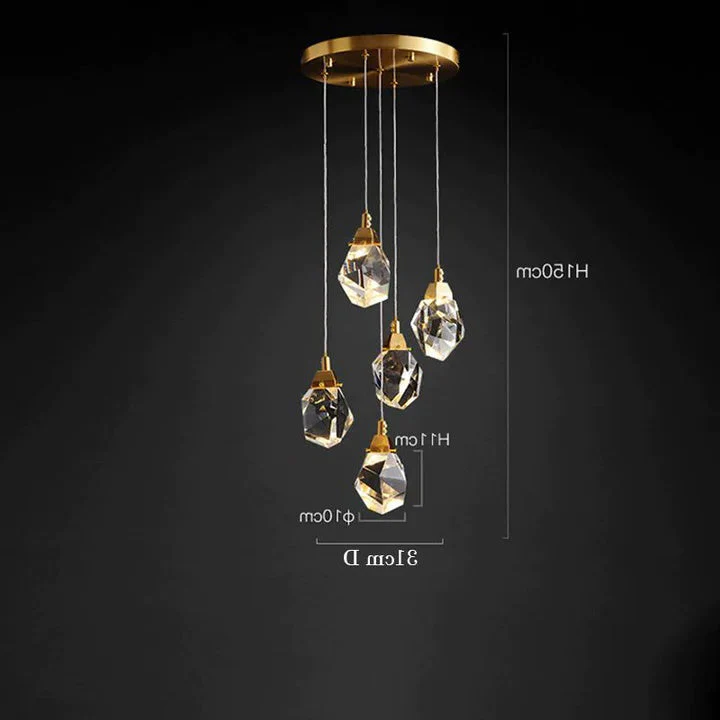 Prism Crystal Multi-Lights Pendant - Image 3