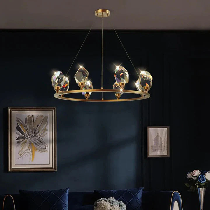 Prism Crystal Round Chandelier - Image 5