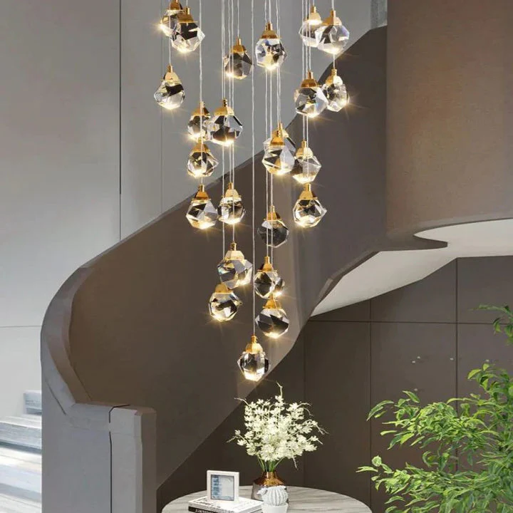 Prism Crystal Staircase Chandelier - Image 10