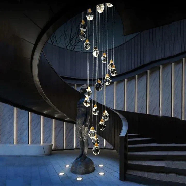 Prism Crystal Staircase Chandelier - Image 4