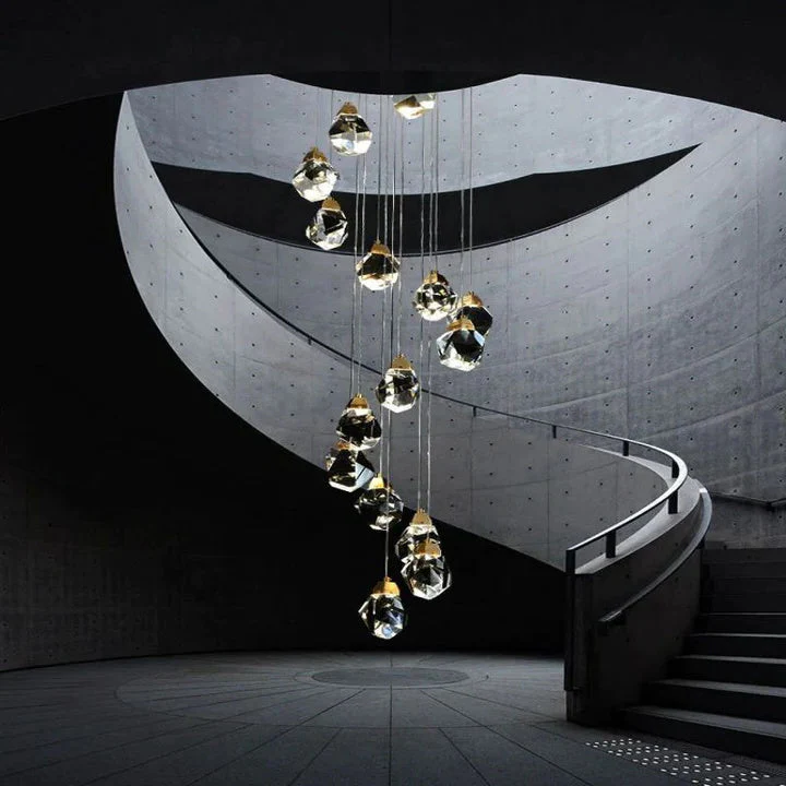 Prism Crystal Staircase Chandelier - Image 7