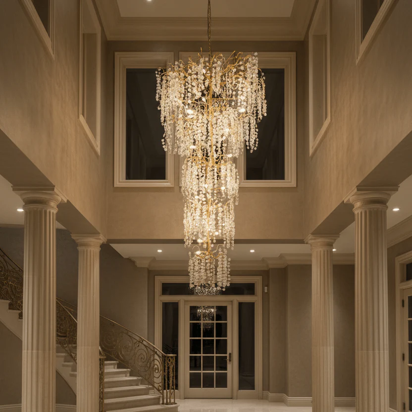 Ferja Quatre Branching Penny Foyer Chandelier - Image 2