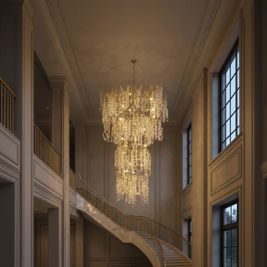 Ferja Quatre Branching Penny Foyer Chandelier - Image 6