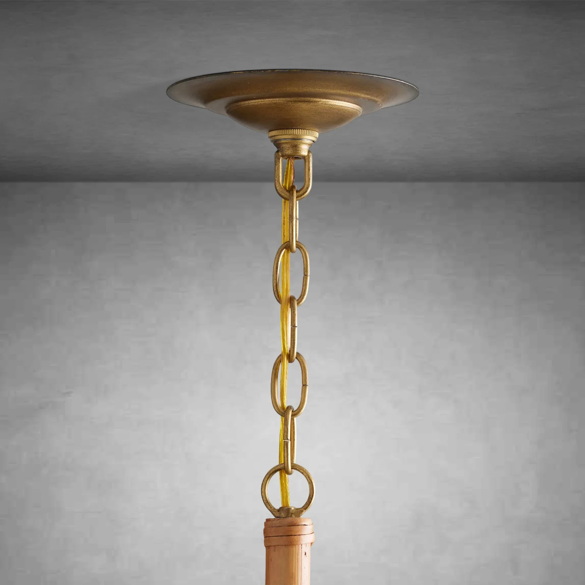 Ravda Round Chandelier with Antique Brass - Image 5