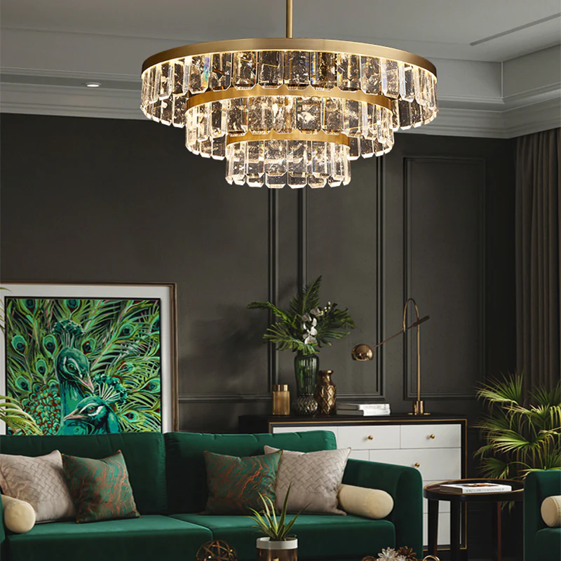 Rebecca Postmodern Multi Tier Crystal Chandelier - Image 3