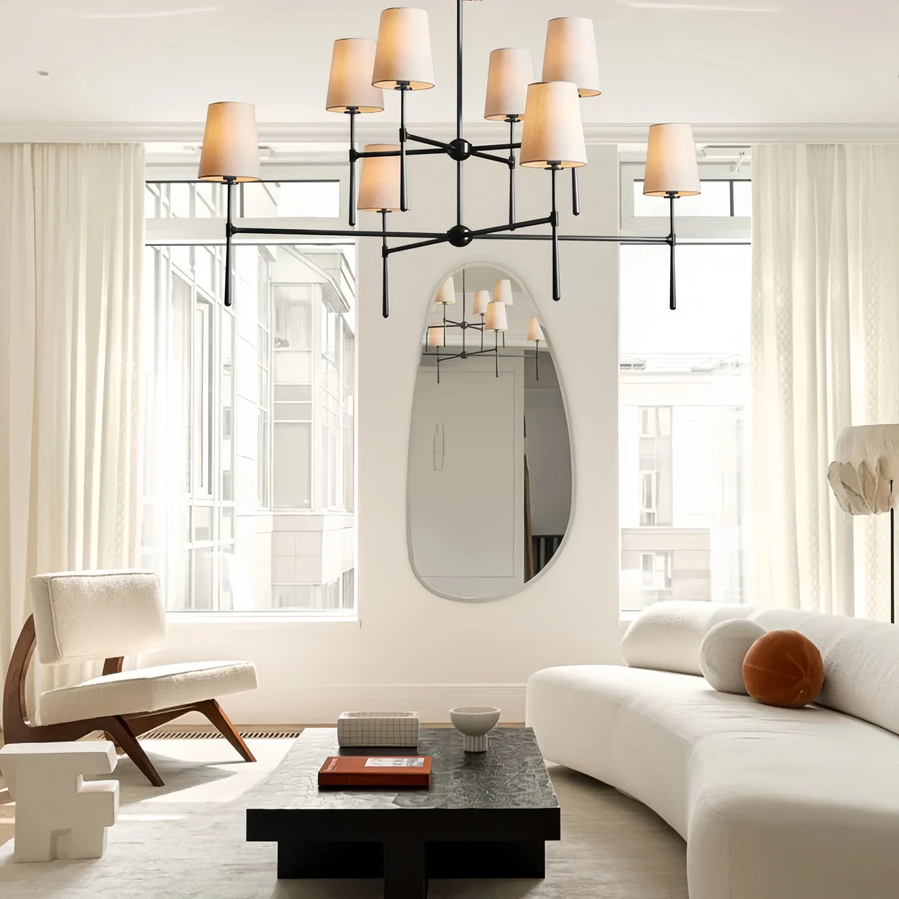 Rhodes 2-Tier Round Chandelier - Image 4