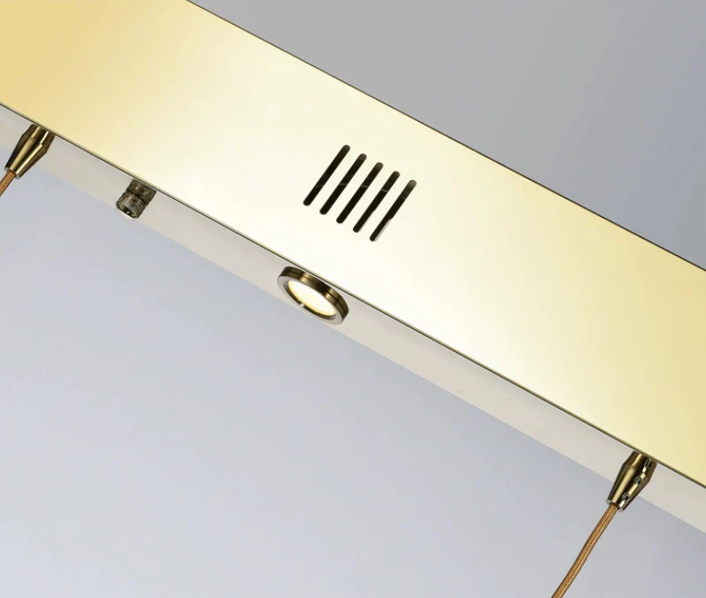 Modern Art Creative Ring Crystal Pendant Light Gold/Chrome Entryway/Bedside Light Fixture - Image 11