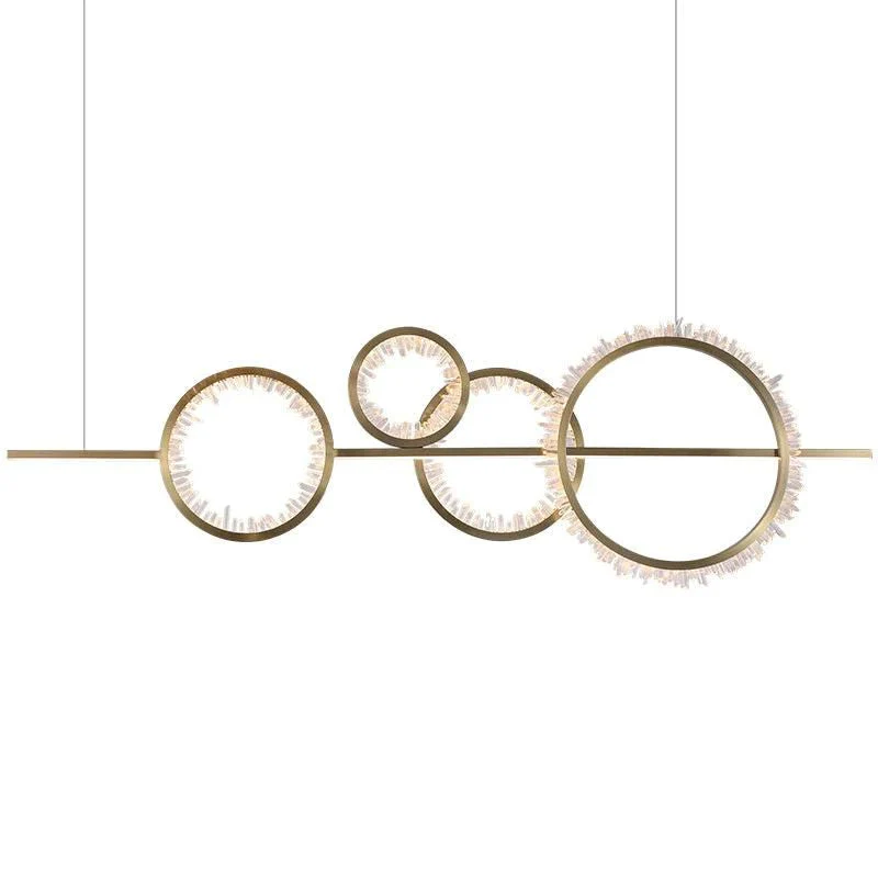 Rose Rock Crystal Gear Chandelier Contemporary Chandelier Hallway - Image 4