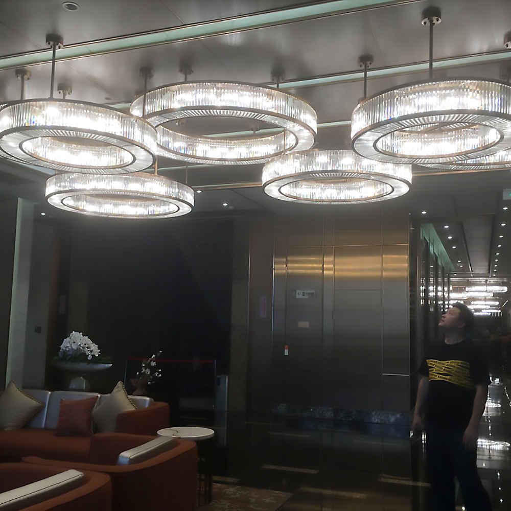 Round ceiling crystal chandelier - Image 3