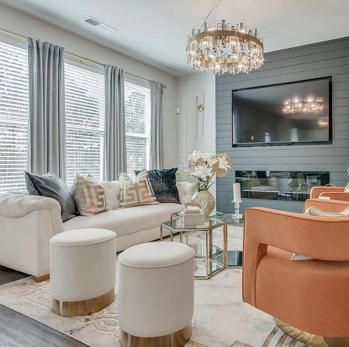 Round Ring Crystal Chandelier Luxury Modern Ceiling Fixtures Light For Living And Dining Room - Image 5
