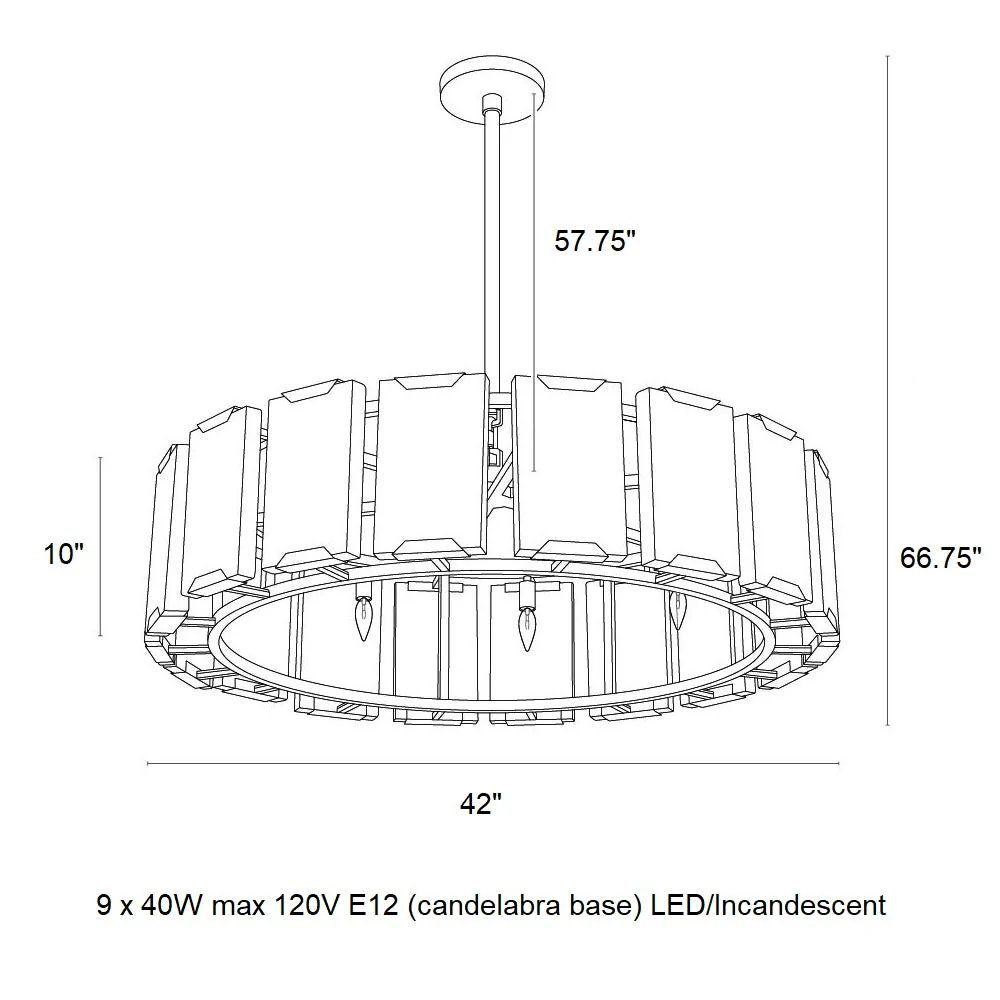 Rovira Alabaster Chandelier - Image 5