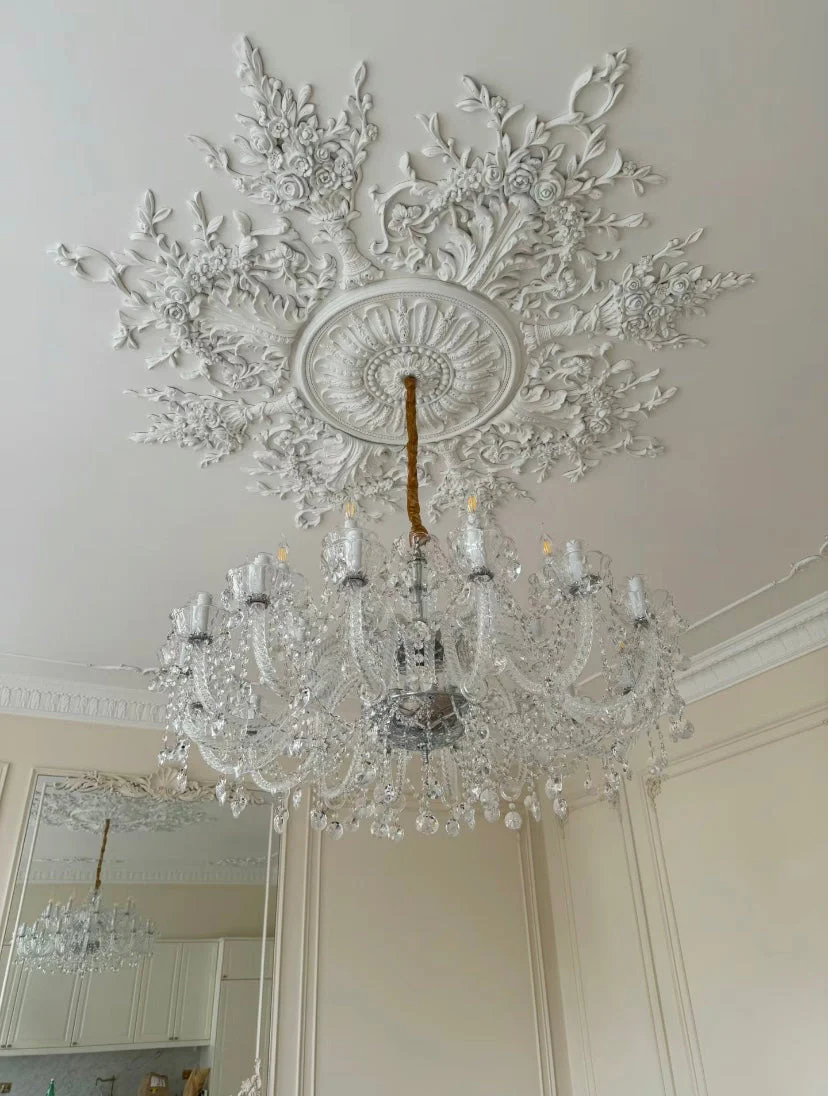 Rustic Antique European Candle Crystal Chandelier Popular Farmhouse Ceiling Light Fixture For Living Room - Image 15