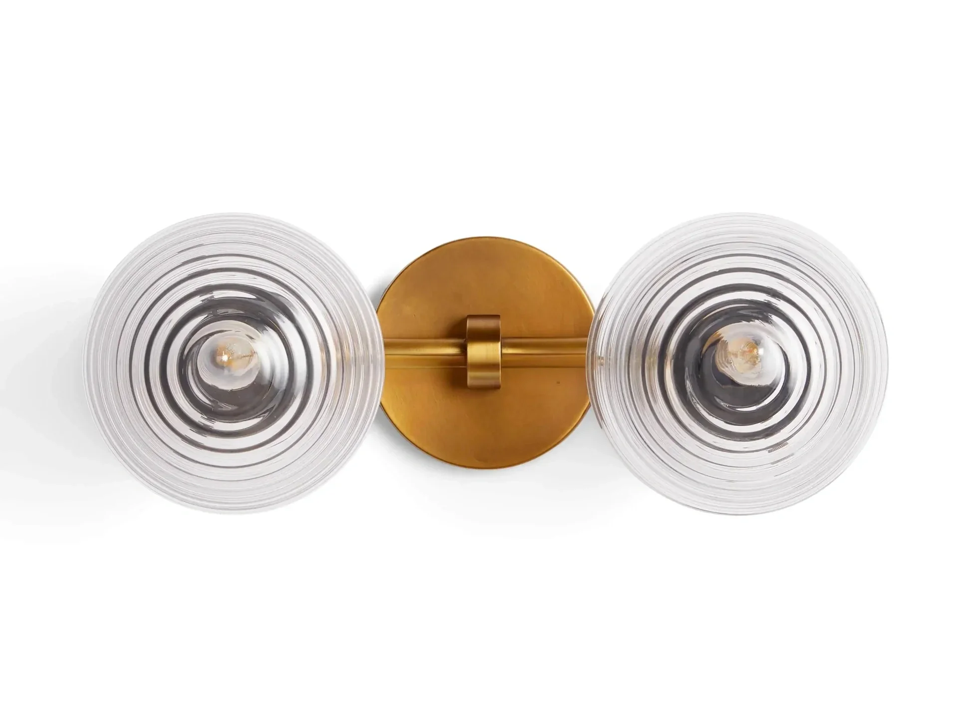 Sayre Linear Glass Globe Two Head Wall Sconce - Image 7
