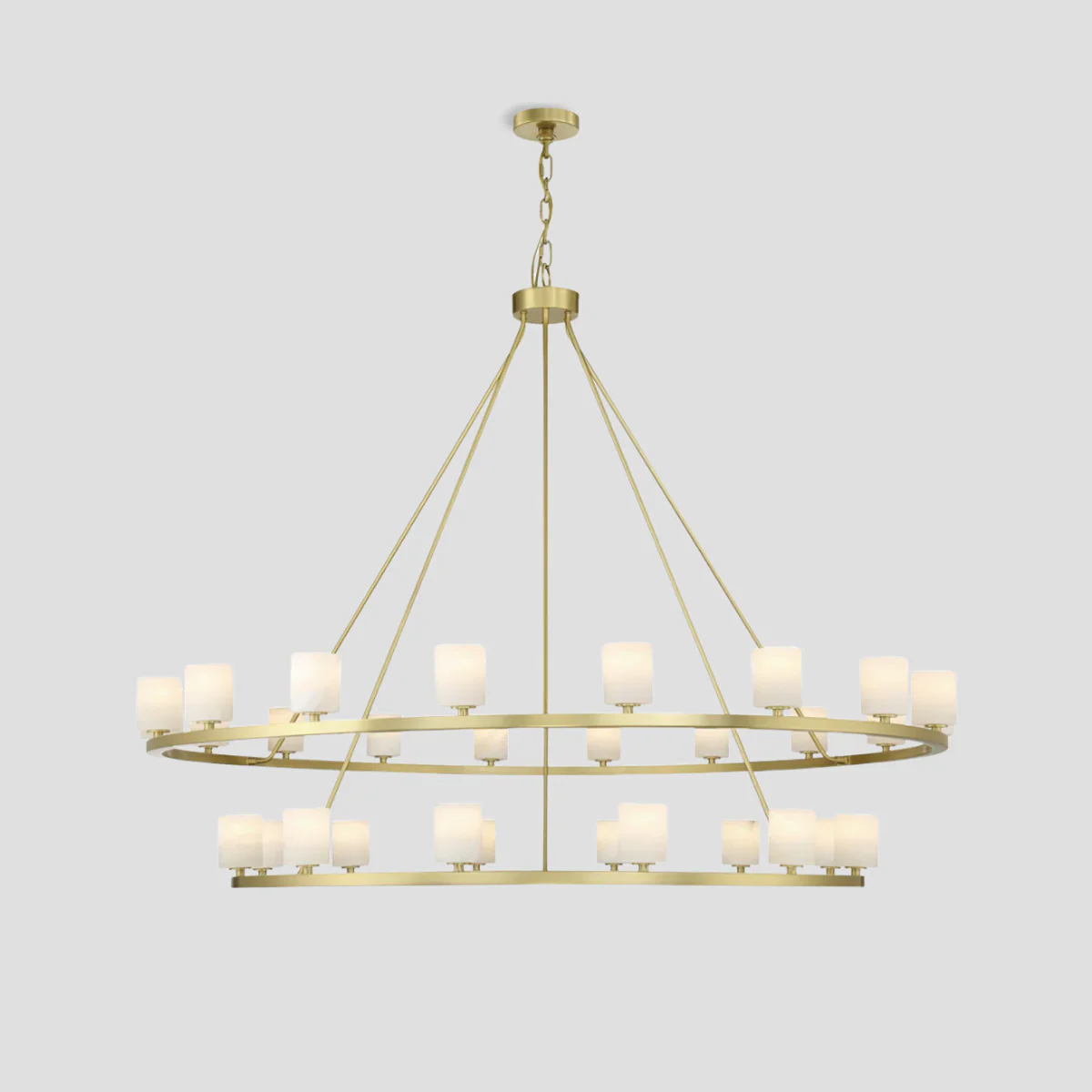 Seraphim Tiered Crystal/Stone Chandelier 59" - Image 4