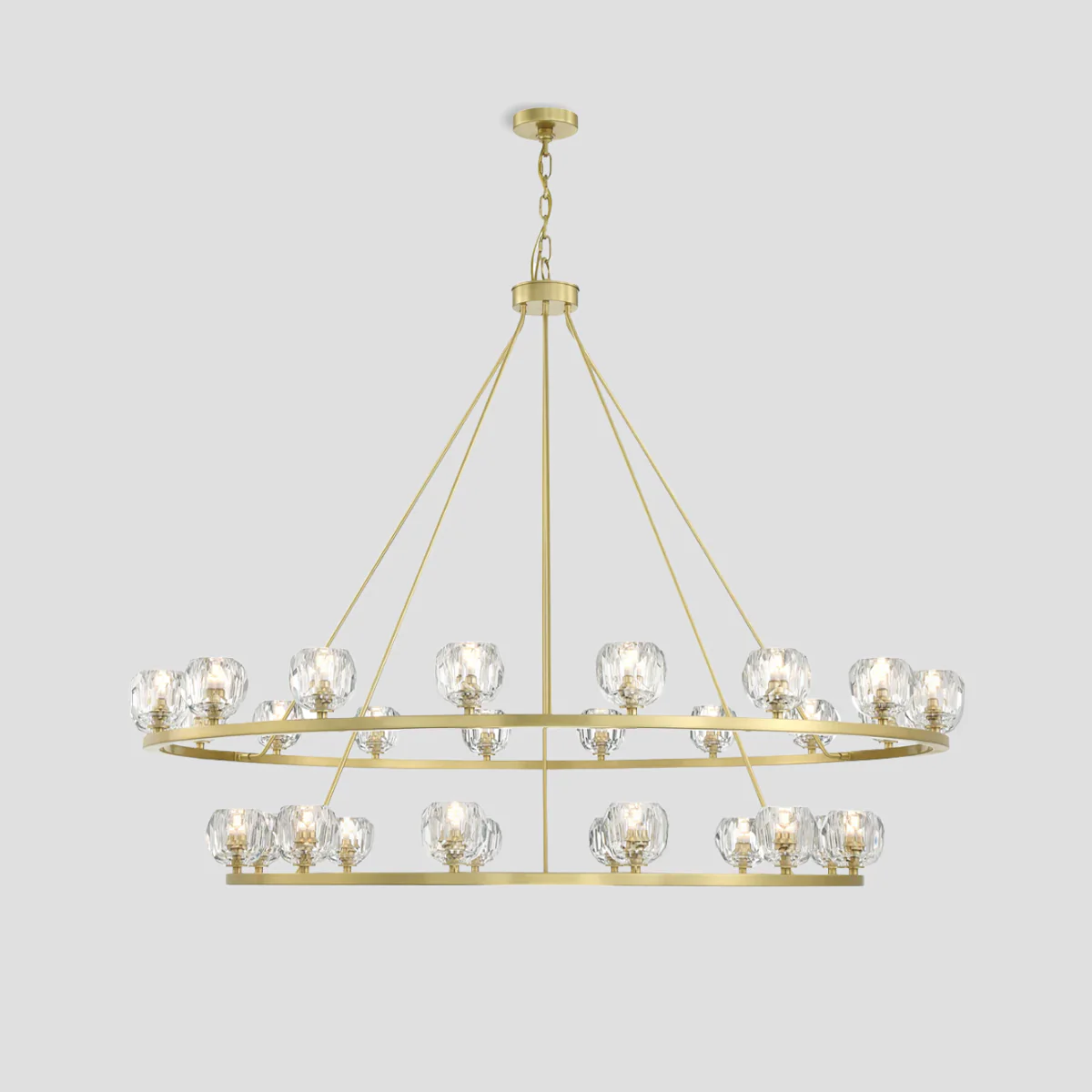 Seraphim Tiered Crystal/Stone Chandelier 59" - Image 7